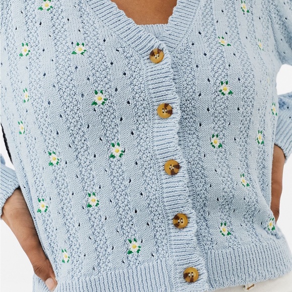 UO Embroidered Cardigan size Small NWT - Picture 2 of 4